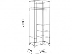 Шкаф двухдверный Гринвич мод.8 в Симе - sim.mebel74.com | фото 3