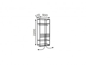 Шкаф двухдверный Моника мод.7 и мод.10.1 в Симе - sim.mebel74.com | фото 2