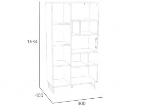 Шкаф комбинированный Фолк НМ 014.58 в Симе - sim.mebel74.com | фото 2