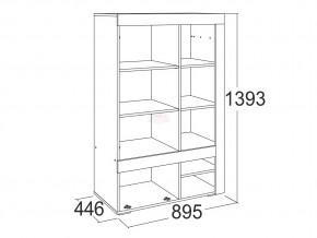 Шкаф комбинированный низкий Ольга 19 в Симе - sim.mebel74.com | фото 2