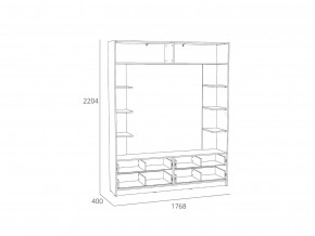 Шкаф комбинированный Оттавия НМ 014.65 Белый Фасадный в Симе - sim.mebel74.com | фото 2