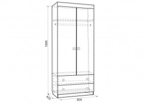 Шкаф комбинированный с ящиками двухстворчатый Форсаж в Симе - sim.mebel74.com | фото 2