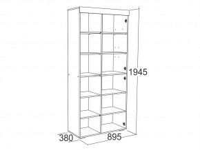 Шкаф комбинированный высокий Ольга 19 в Симе - sim.mebel74.com | фото 2