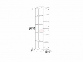 Шкаф крайний Омега 16 в Симе - sim.mebel74.com | фото 2