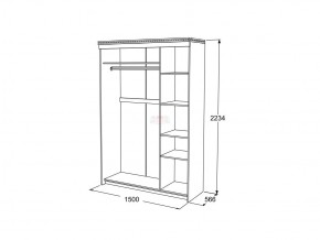 Шкаф купе 3-х дверный Ольга 13 в Симе - sim.mebel74.com | фото 3