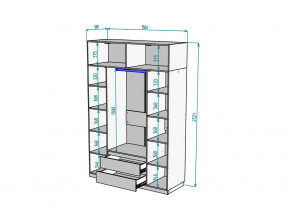 Шкаф Malta light H302 с антресолью HA4 Белый в Симе - sim.mebel74.com | фото 2