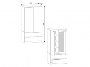 Шкаф Мори МШ900.1 Белый в Симе - sim.mebel74.com | фото 3