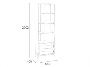 Шкаф Нуар НМ 011.78 в Симе - sim.mebel74.com | фото 2