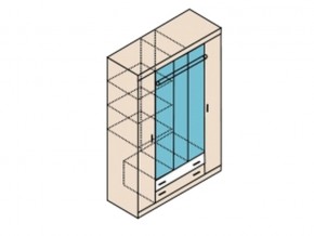 Шкаф Ника Н13 для одежды с ящиками в Симе - sim.mebel74.com | фото 2