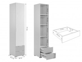 Шкаф однодверный 107.01 Зефир белый в Симе - sim.mebel74.com | фото 2