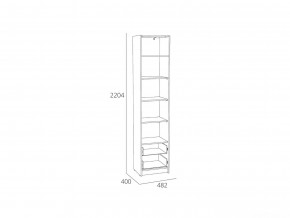 Шкаф-пенал Оттавия НМ 014.06 Белый Фасадный в Симе - sim.mebel74.com | фото 2