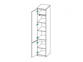 Шкаф-пенал с полками СГ Модерн в Симе - sim.mebel74.com | фото 2