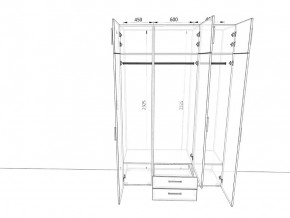 Шкаф распашной 1500А Антрацит в Симе - sim.mebel74.com | фото 2