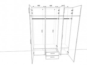 Шкаф распашной 1800А Антрацит в Симе - sim.mebel74.com | фото 2