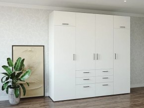 Шкаф распашной 2400Б Жемчуг в Симе - sim.mebel74.com | фото 1