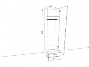 Шкаф распашной Ш619ЯМА Мокко в Симе - sim.mebel74.com | фото 2