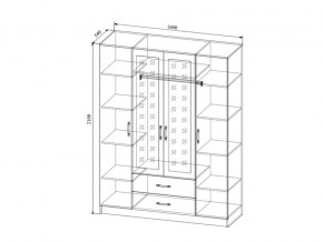 Шкаф Софи СШК1600.1 четырехдверный в Симе - sim.mebel74.com | фото 2