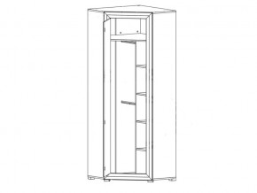 Шкаф угловой B136-SZFN1D Мальта сибирская лиственница в Симе - sim.mebel74.com | фото 2