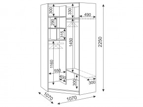 Шкаф угловой М34 Тиффани в Симе - sim.mebel74.com | фото 3