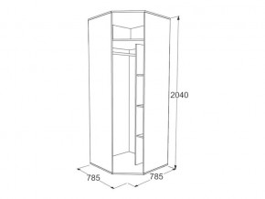 Шкаф угловой Омега 18 в Симе - sim.mebel74.com | фото 2