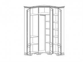 Шкаф угловой S320-SZFN5D Кентаки Белый в Симе - sim.mebel74.com | фото 2