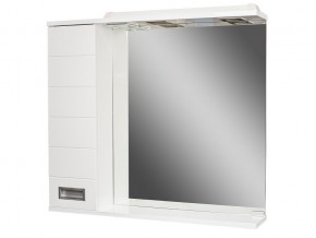 Шкаф зеркало Cube 80 Эл левый в Симе - sim.mebel74.com | фото 1