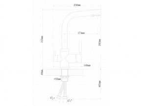 Смеситель Dr. Gans Акцент в Симе - sim.mebel74.com | фото 2