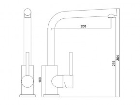 Смеситель Impact LM2104 в Симе - sim.mebel74.com | фото 2