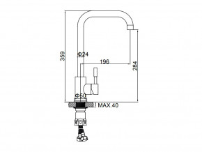 Смеситель Ledeme L74998A-4 Сатин в Симе - sim.mebel74.com | фото 2