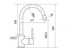 Смеситель Logic LM2101 в Симе - sim.mebel74.com | фото 2