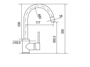 Смеситель Logic LM2101 Chrome в Симе - sim.mebel74.com | фото 2