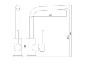 Смеситель Logic LM2103 хром в Симе - sim.mebel74.com | фото 2