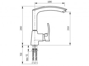 Смеситель MS-002 в Симе - sim.mebel74.com | фото 2