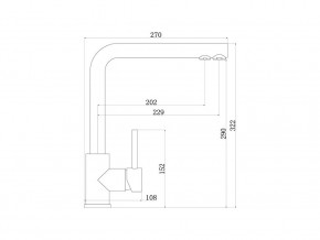 Смеситель Sprint logic LM2196 Stainless Steel в Симе - sim.mebel74.com | фото 2