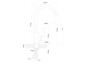 Смесители Florentina Альфа Нержавеющая сталь в Симе - sim.mebel74.com | фото 2