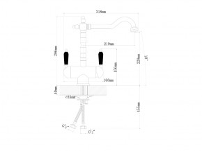 Смесители Florentina Ария бронза в Симе - sim.mebel74.com | фото 2