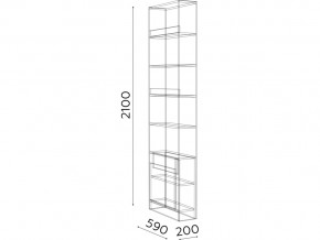 Стеллаж Гринвич мод.10 в Симе - sim.mebel74.com | фото 2