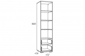 Стеллаж Лилу НМ 041.03 Птички в Симе - sim.mebel74.com | фото 2