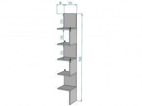 Стеллаж S101 в Симе - sim.mebel74.com | фото 3