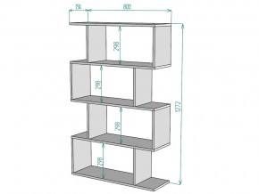 Стеллаж S54 в Симе - sim.mebel74.com | фото 3