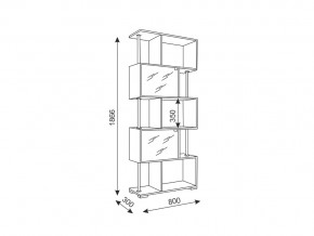 Стеллаж Style 4 ясень шимо в Симе - sim.mebel74.com | фото 2