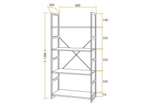 Стеллаж WS-01 в Симе - sim.mebel74.com | фото 3