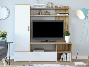 Стенка Лима Белый-Крафт золотой в Симе - sim.mebel74.com | фото 1