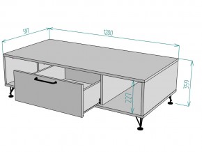 Стол журнальный Лофт TC18 в Симе - sim.mebel74.com | фото 3