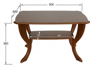 Стол журнальный Маэстро СЖ-01 орех в Симе - sim.mebel74.com | фото 2