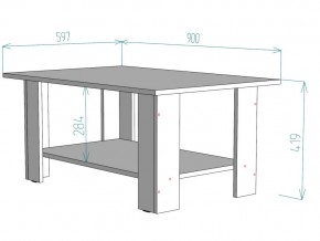 Стол журнальный TC1 в Симе - sim.mebel74.com | фото 3