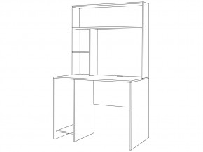 Стол компьютерный 12.72 Комфорт Дуб серый, Шелковый камень в Симе - sim.mebel74.com | фото 4