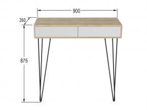 Стол-консоль Телфорд дуб сонома/белый в Симе - sim.mebel74.com | фото 2