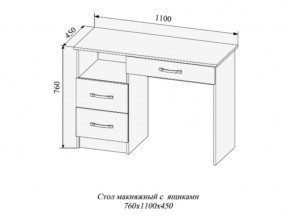 Стол макияжный Софи СМС1100.2 в Симе - sim.mebel74.com | фото 2