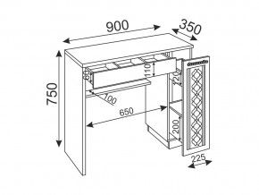 Стол малый М36 Тиффани в Симе - sim.mebel74.com | фото 4